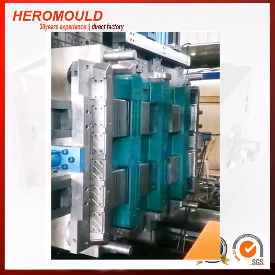 Moldes de inyección de plástico, gran logística, resistente, personalizado, Stardard, Rackable, molde de paleta de HDPE, Heromould
